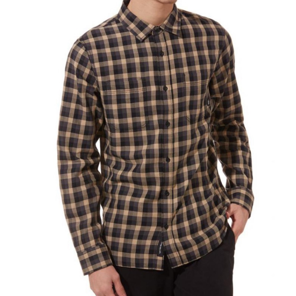 Vans Mens Alameda II Plaid Long Sleeve Shirt